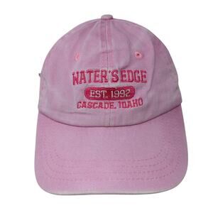 Water's Edge Est. 1992 Cascade Idaho Baseball Cap Pink One Size Adjustable DIMCO